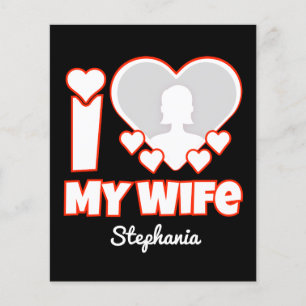 Flyer Personalizado Amo A Mi Esposa - Añadir Nombre y Fo