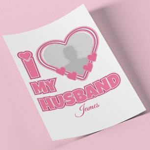 Flyer Personalizado Amo a mi esposo - Agregar foto y nom