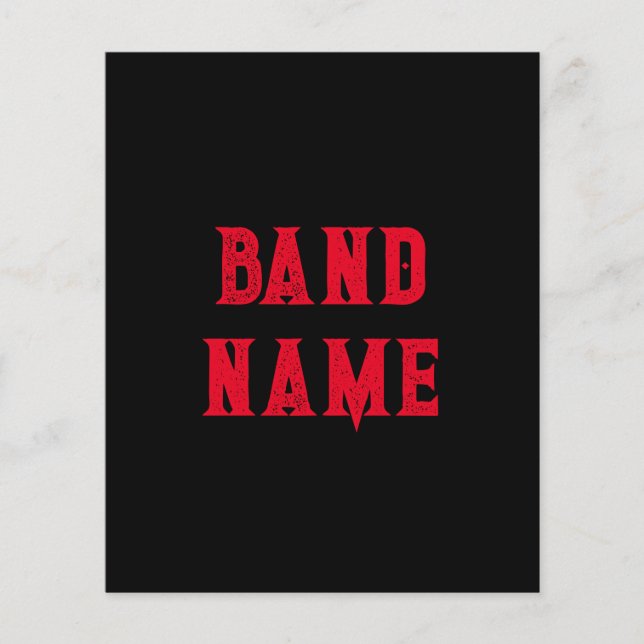 Flyer Personalizado Band Merch (Frente)