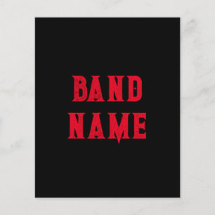 Flyer Personalizado Band Merch