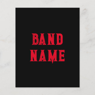 Flyer Personalizado Band Merch
