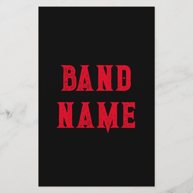 Flyer Personalizado Band Merch (Frente)