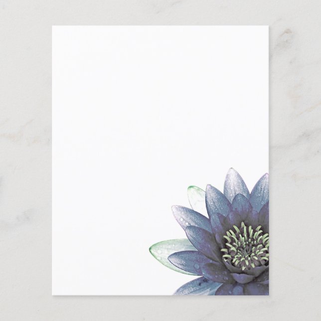 Flyer Personalizado Blue Lotus (Frente)