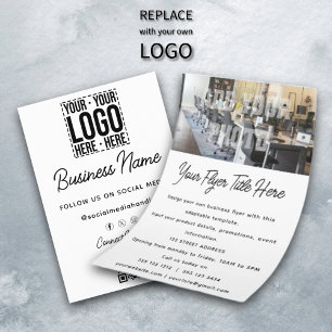 Flyer Personalizado Business Logo Empresa Corporativa Gu