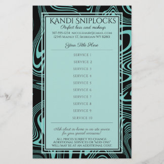 Flyer Personalizado color estilista de uñas precio artis