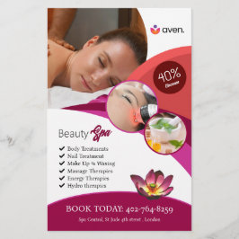 Flyer Personalizado de Beauty Spa