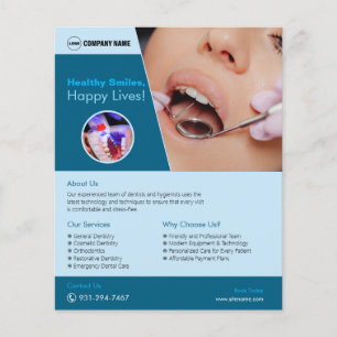 Flyer Personalizado de hospital dental