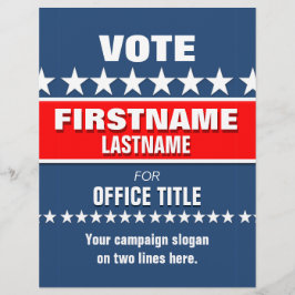 Flyer Personalizado de plantillas de campaña