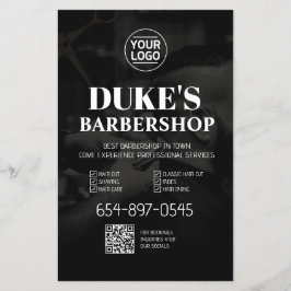 Flyer Personalizado de Servicios de Barbershop