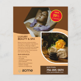 Flyer Personalizado del Centro de Spa