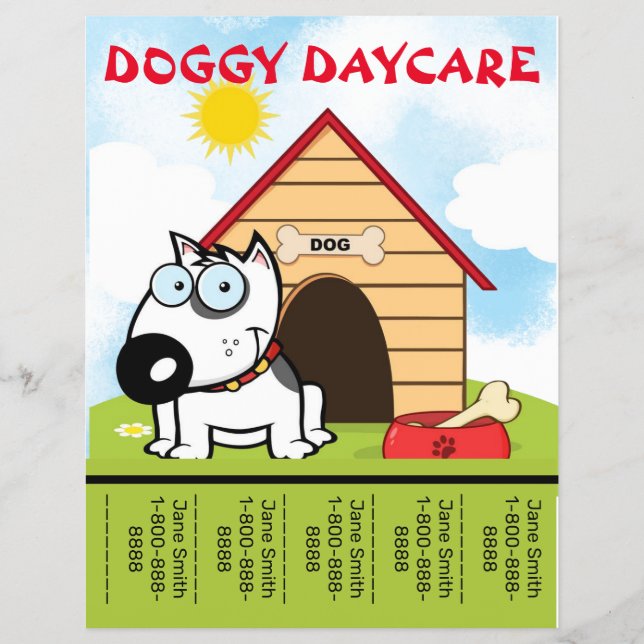 Flyer Personalizado Doggy Daycare Promotion (Frente)
