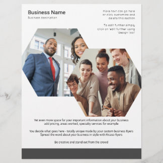 Flyer Personalizado Hizo Negocios Tema Dos Foto
