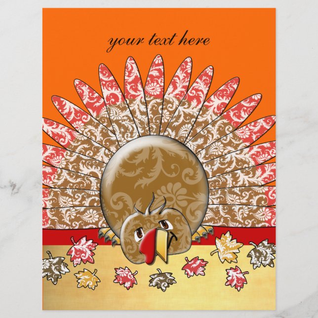 Flyer Personalizado lindo Turquía (Frente)