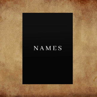 Flyer Personalizado negro simple Añadir su nombre elegan