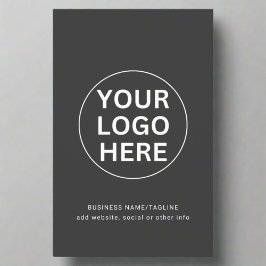 Flyer Personalizado Profesional Gris limpio con el logot