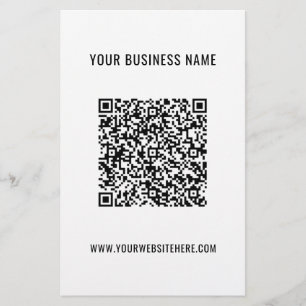Flyer Personalizado QR Nombre de información de código s