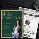 Flyer Personalizado Realtor Profesional Real Estate Mark<br><div class="desc">El Personalizado Realtor Profesional Real Estate Marketing Flyer, una herramienta sofisticada y altamente efectiva diseñada para elevar sus esfuerzos de marketing inmobiliario. Este folleto incluye una tarjeta personal de barrio con foto, que le permite conectarse con su audiencia a nivel personal. El volante combina elegancia y funcionalidad perfectamente, con un...</div>