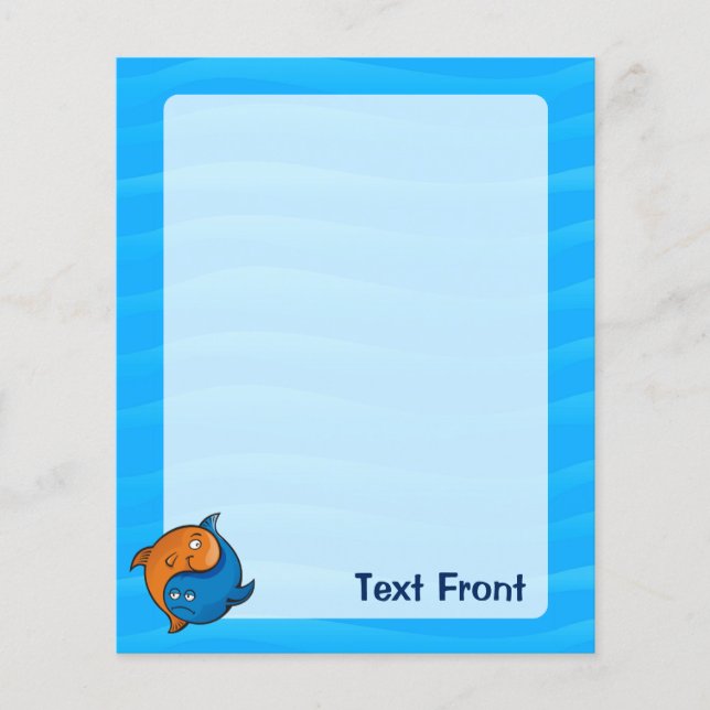 Flyer Personalizado Yin Yang Fish (Frente)