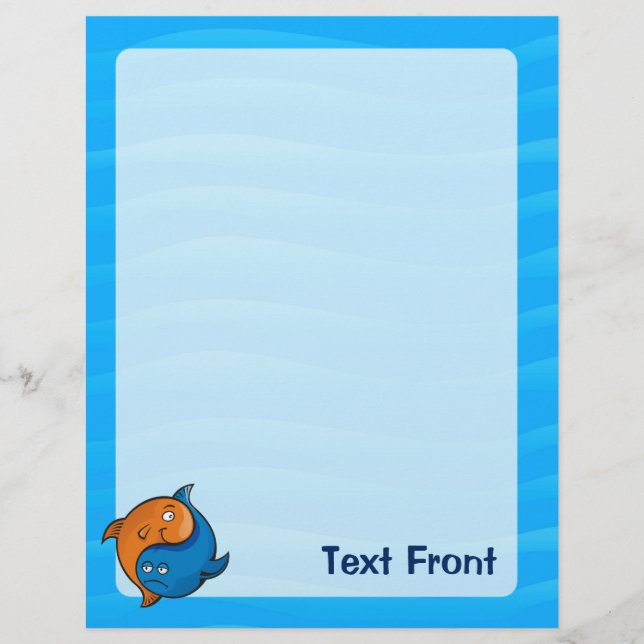 Flyer Personalizado Yin Yang Fish (Frente)