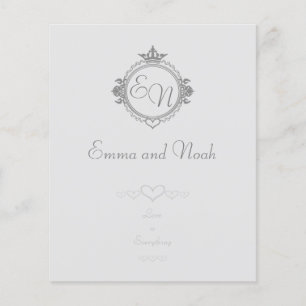 Flyer Personalizar los nombres, iniciales y frase Amor