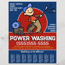 Flyer Personalizar. Promo de lavado de corriente de limp