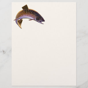 Flyer Pescado de época, pescador de pesca deportiva