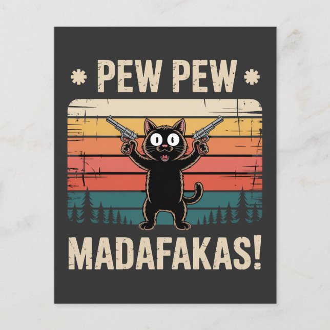 Flyer Pew Pew Hijos de... (Frente)