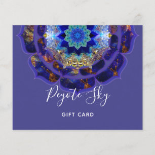 Flyer Peyote Cielo Mandala Metafísico Púrpura