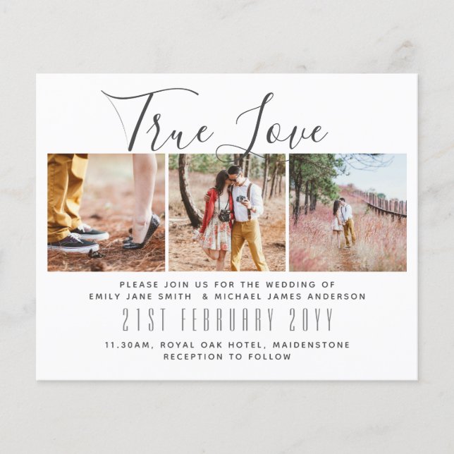 Flyer Photo Wedding Invitation Engagement Bridal Shower  (Frente)