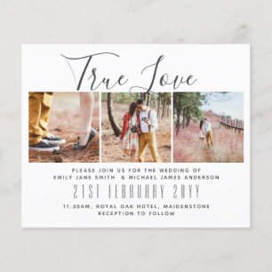 Flyer Photo Wedding Invitation Engagement Bridal Shower 