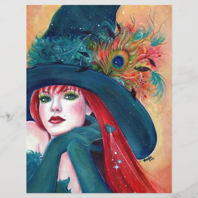 Flyer Pia Dora Halloween Voladores de brujas de Renee (Frente)