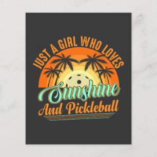 Flyer pickleball mujeres sol