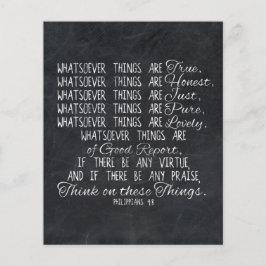 Flyer Piensen en estas cosas: las escrituras de la Bibli