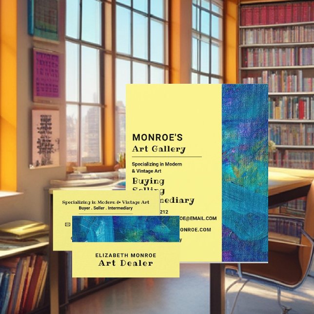 Flyer Pinceladas Azules, Galería de Arte, Galerista (Subido por el creador)