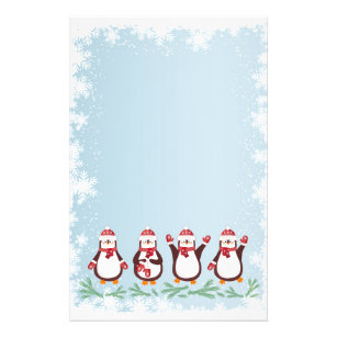 Flyer Pingüinos guapos en Navidades de sombreros de Sant