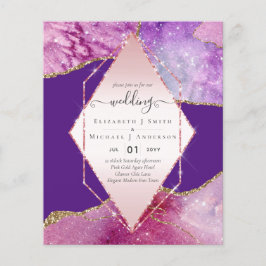 Flyer Pink AGATESparkles Wedding Invitaciones PRESUPUEST