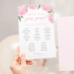 Flyer Pink Hydrangea ¿Qué Hay En Tu Tarjeta De Juego De