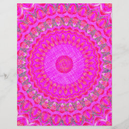 Flyer Pink Kaleidoscope Bulk Scrapbook Paper Pages