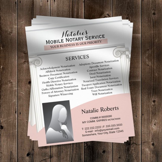 Flyer Pink profesional agente de firma de préstamos nota (Subido por el creador)