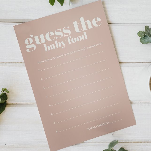 Flyer Pink Sandstone Baby Shower Adivinar a los bebés (Subido por el creador)