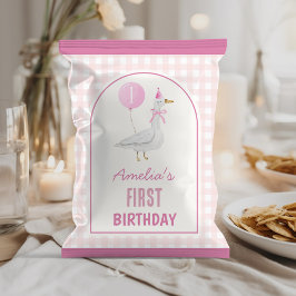 Flyer Pink Silly Goose Chica Birday Chip Bag Wrapper