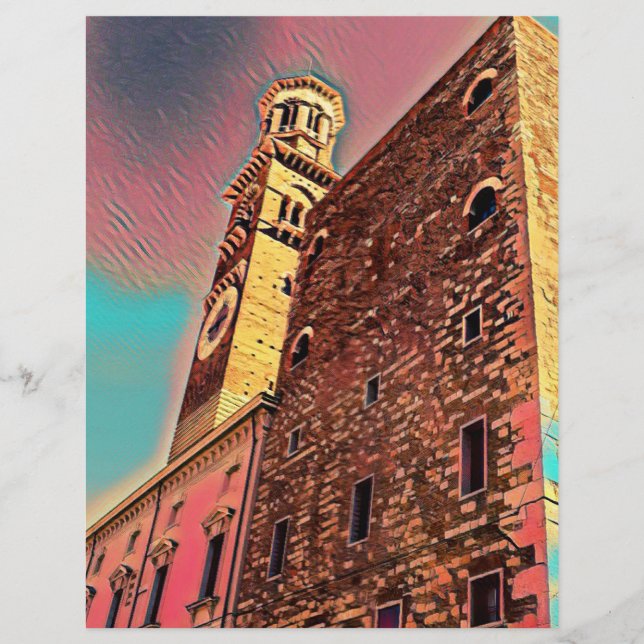 Flyer Pintura de arquitectura de Italia (Frente)