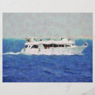 Flyer Pintura de barco