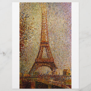 Flyer Pintura de Georges Seurat: La Torre Eiffel (1889)