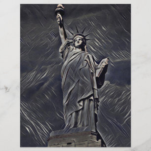 Flyer Pintura de la estatua de la Libertad