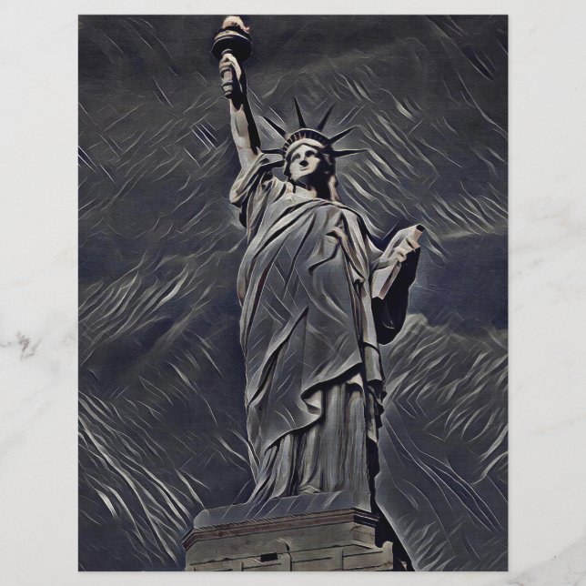 Flyer Pintura de la estatua de la Libertad (Frente)