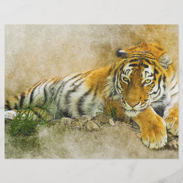 Flyer Pintura de tigre (Frente)