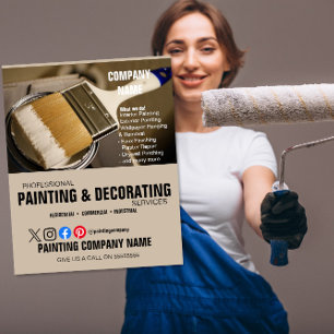 FLYER PINTURA Y DECORACIÓN