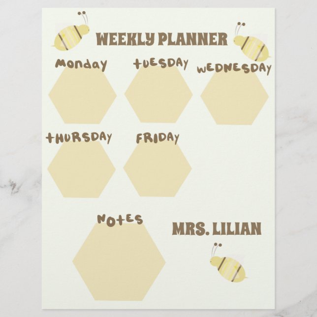 Flyer Plan de Lecciones de la Unidad de Planificación Es (Frente)