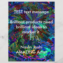 Flyer Planeta alienígena de esparkle azul